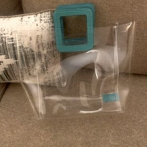 Staud Clear Blue Handled Tote